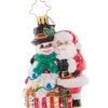 2023 A Frosty Duo Glass Gem Ornament