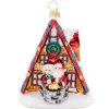 2023 Alpine A Frame Glass Ornament