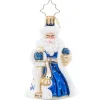 2023 Cheerful Chinoiserie Santa Glass Gem Ornament