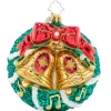 2023 Christmas Bells Glass Ornament