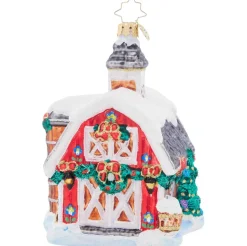 2023 Christmas On The Farm Glass Ornament