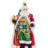 2023 Clad In Plaid Glass Ornament