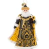 2023 Ebony Elegance Santa Glass Ornament