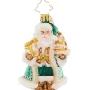 2023 Emerald City Santa Glass Gem Ornament