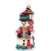 2023 Feathered Friends Snowman Glass Ornament