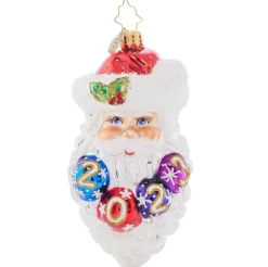 2023 Ho Ho Happy Year Glass Ornament
