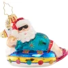 2023 Ho Ho Holiday In The Sun Glass Gem Ornament