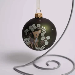 3 Inch Dark Green Deer Ball