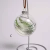 3 Inch Glass Ball With Greenery