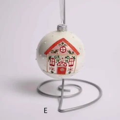 3 Inch Glass Gingerbread House Ball