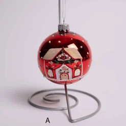 3 Inch Glass Gingerbread House Ball