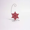 6 Inch Red Velvet Snowflake Ornament