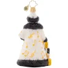 2023 Musical Merriment Santa Glass Ornament
