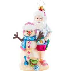 2023 Sandy Snow Team Glass Ornament