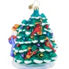 2023 Santa Fireside Friends Glass Ornament