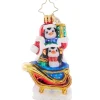 2023 Silliest Sleigh Ride Glass Gem Ornament