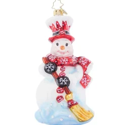 2023 Snow Swept Glass Ornament