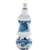 2023 Snowy Serenity Santa Glass Ornament