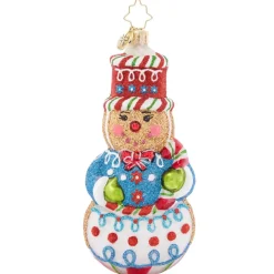 2023 Sweetest Snowman Glass Ornament
