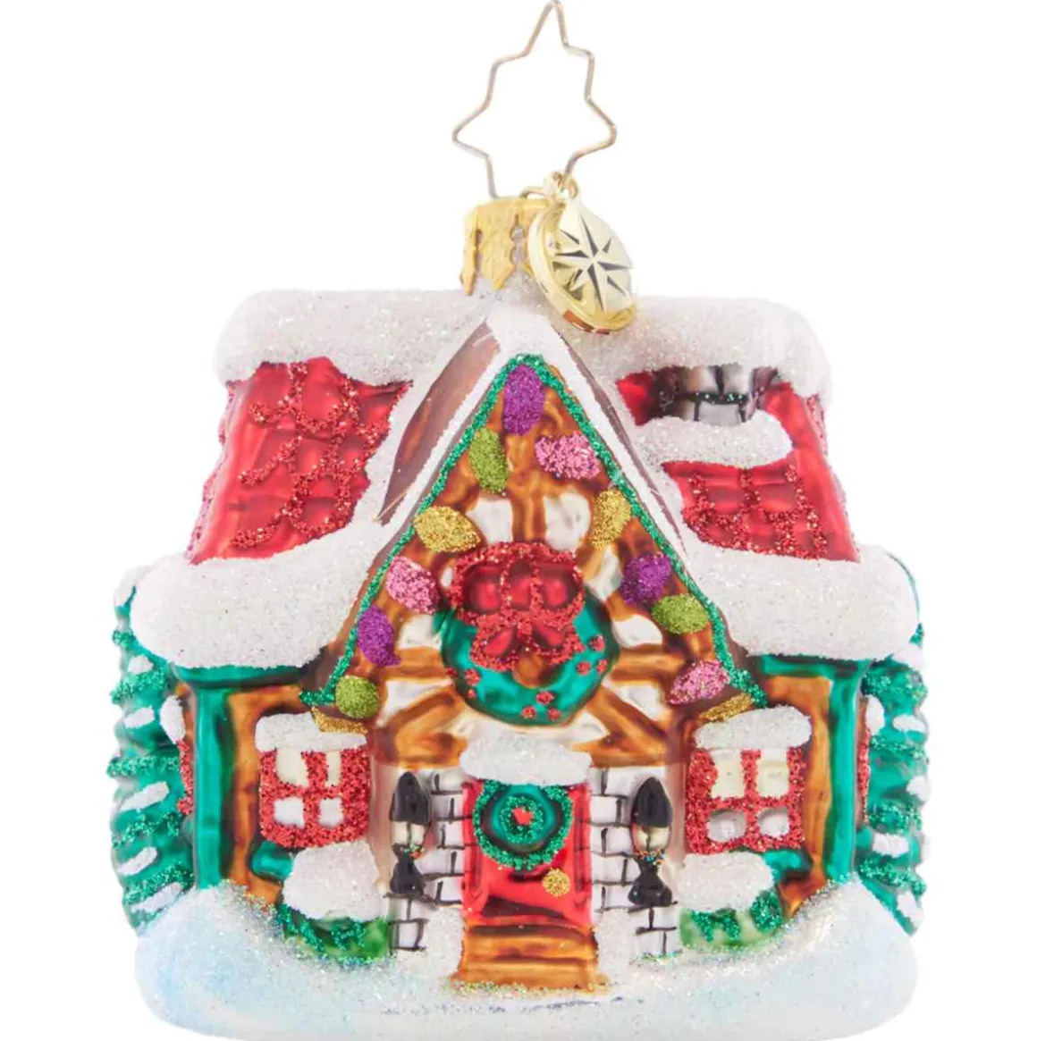 2023 The Coziest Cottage Glass Gem Ornament