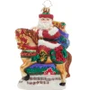 2023 Wild West Santa Glass Ornament