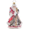2023 Winter Splendor Santa Glass Ornament