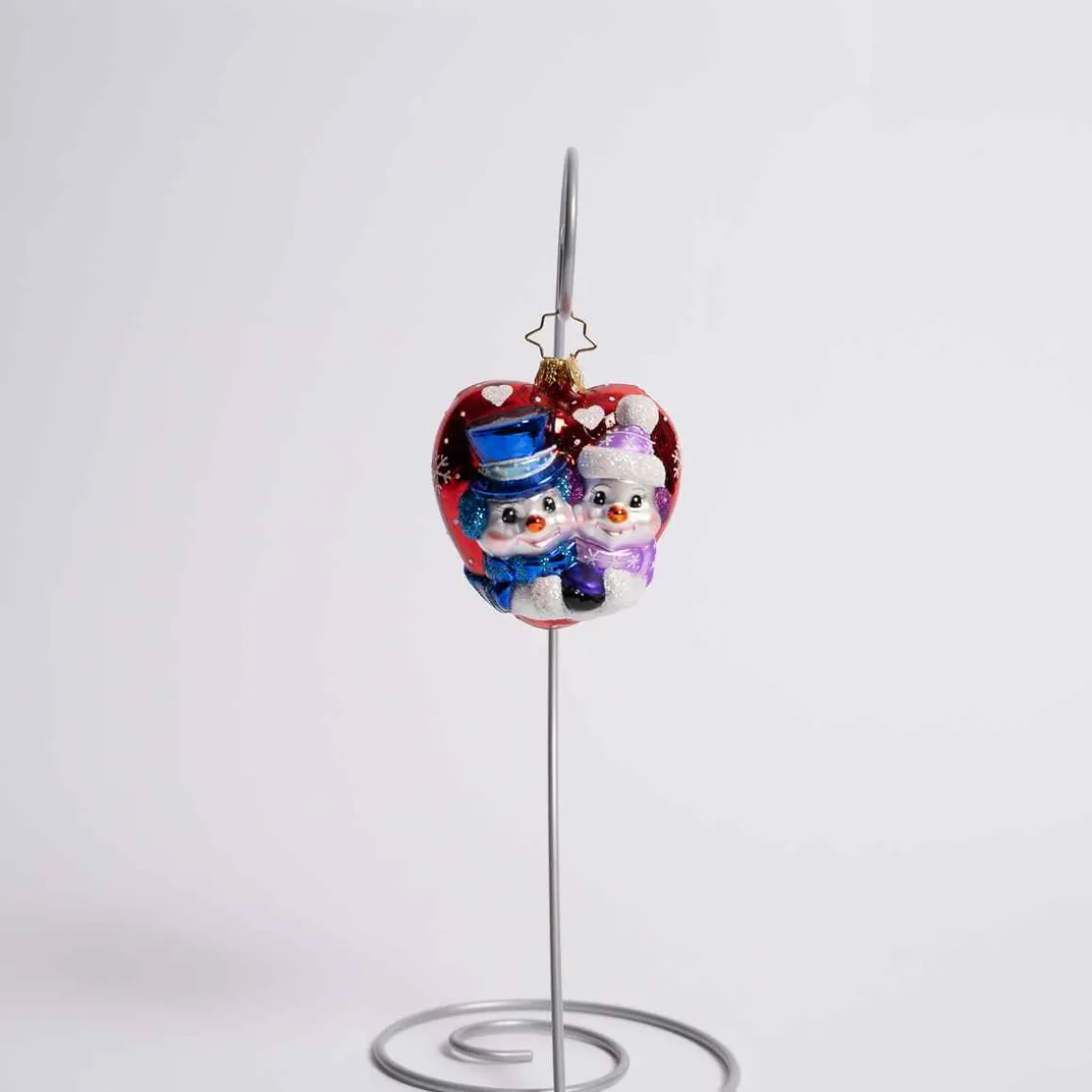 A Frosty First Christmas Glass Gem Ornament