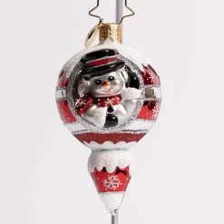 A Frosty Hello Glass Gem Ornament