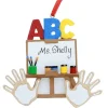 Abc Handprint Ornament