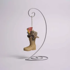 Army Boot With Us Flag Ornament