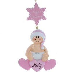 Baby Girl On Hearts