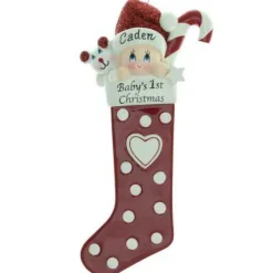 Baby`S First Christmas Stocking Ornament
