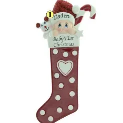 Baby`S First Christmas Stocking Ornament