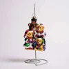 Bear Family Carolers Glass Ornament
