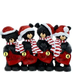 Bear Hearts Family Of 4