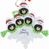 Bear On Snowflake Family Of 5