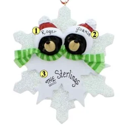 Bear On Snowflake Family Of 2