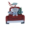 Bichon Frise In Back Of Truck Ornament