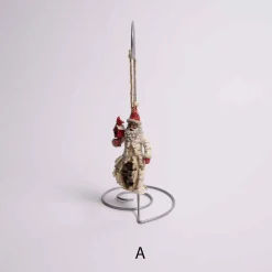 Birch African American Santa Ornament