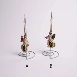 Birch African American Santa Ornament