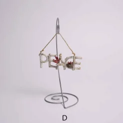 Birch Cardinal Word Ornament