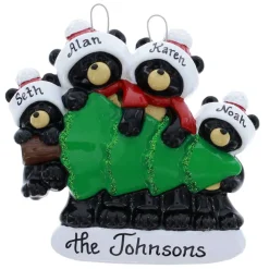 Black Bear Tree Shopping Family Of 4