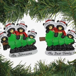 Black Bear Tree Shopping Family Of 4
