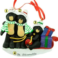 Black Bears Family Of 3