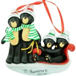 Black Bears Family Of 4