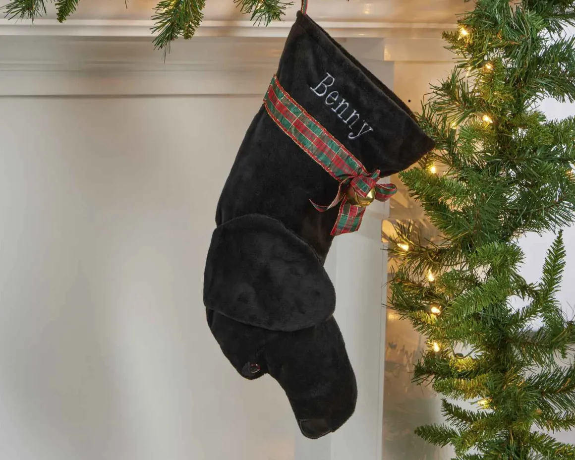 Black Lab Stocking