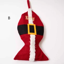 Bone Fish Santa Stocking