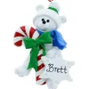 Candy Cane Polar Bear