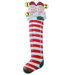 Candy Cane Stocking Couple