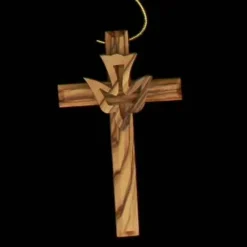 Cross With Dove Ornament